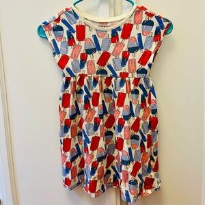 Old Navy Kids 100% Cotton Popsicle Dress - Red, Blue, White
